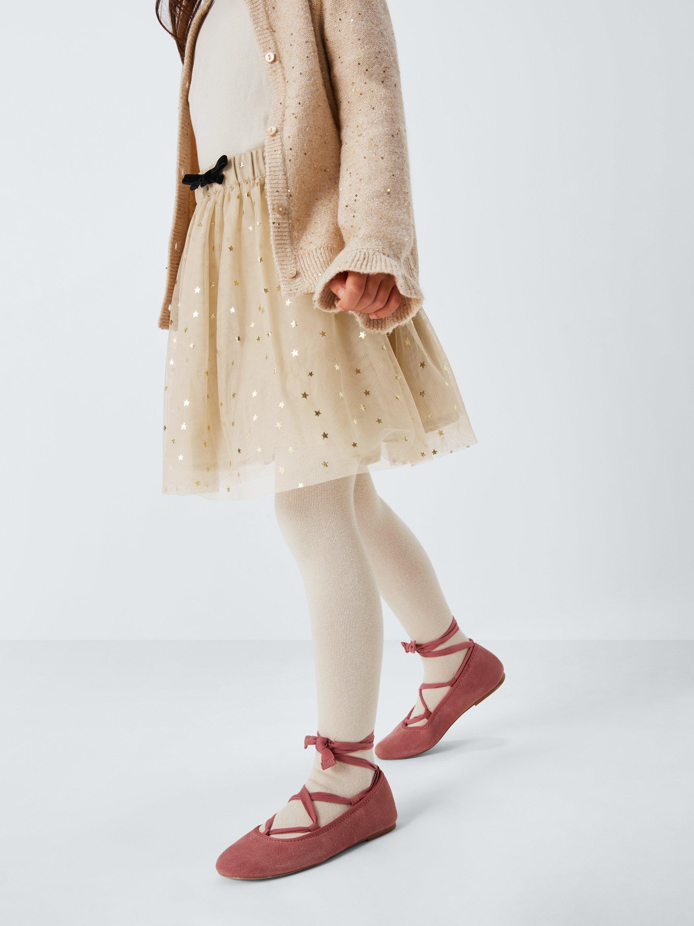 Product image 6 of 7, which shows John Lewis Kids' Star Tulle Mini Skirt, Silver, 4 years