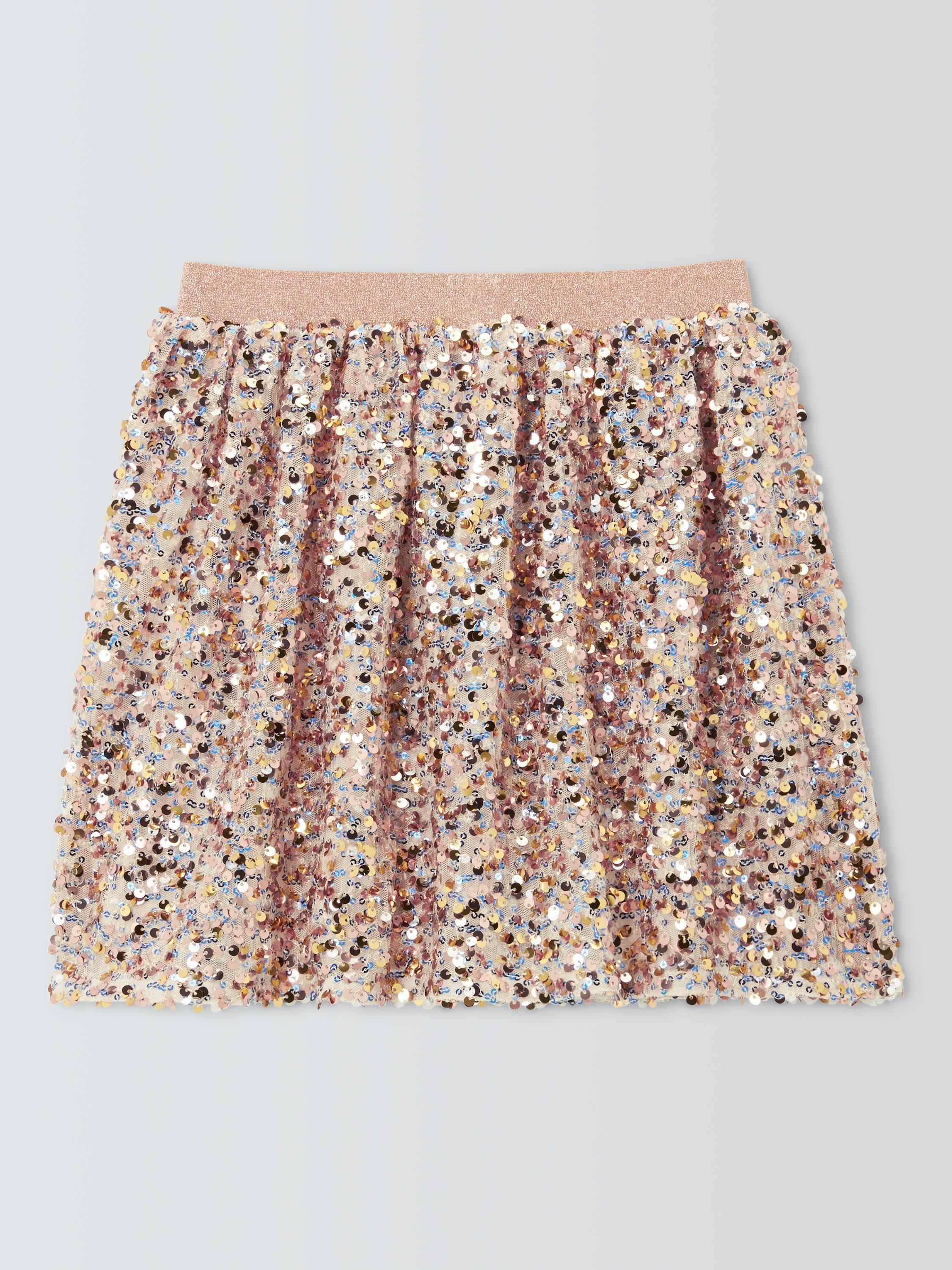 Product image 5 of 7, which shows John Lewis Kids' Sequin Mini Skirt, Multi, 3 years