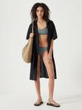 HUSH Seersucker Tie Front Beach Dress