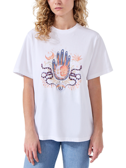 Hayley Menzies Written in the Stars Embellished T-Shirt, White, White