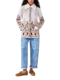 Hayley Menzies Syd Jacquard Jacket, Cream/Multi