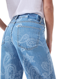 Hayley Menzies Paisley Boyfriend Jeans, Blue
