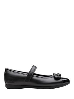 Clarks Kids' Dance Beam Mary Jane Shoes, Black Patent, Black Patent