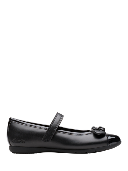 Clarks Kids' Dance Beam Mary Jane Shoes, Black Patent, Black Patent