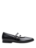 Clarks Kids' Finja Bar Y Leather Riptape School Shoes
