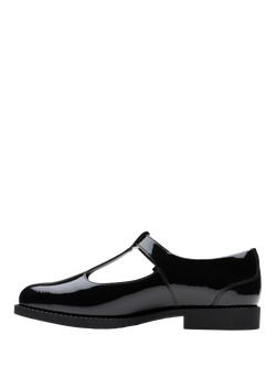 Clarks Kids' Tapa Hope Y Buckle School Shoes - view 2, Black Patent