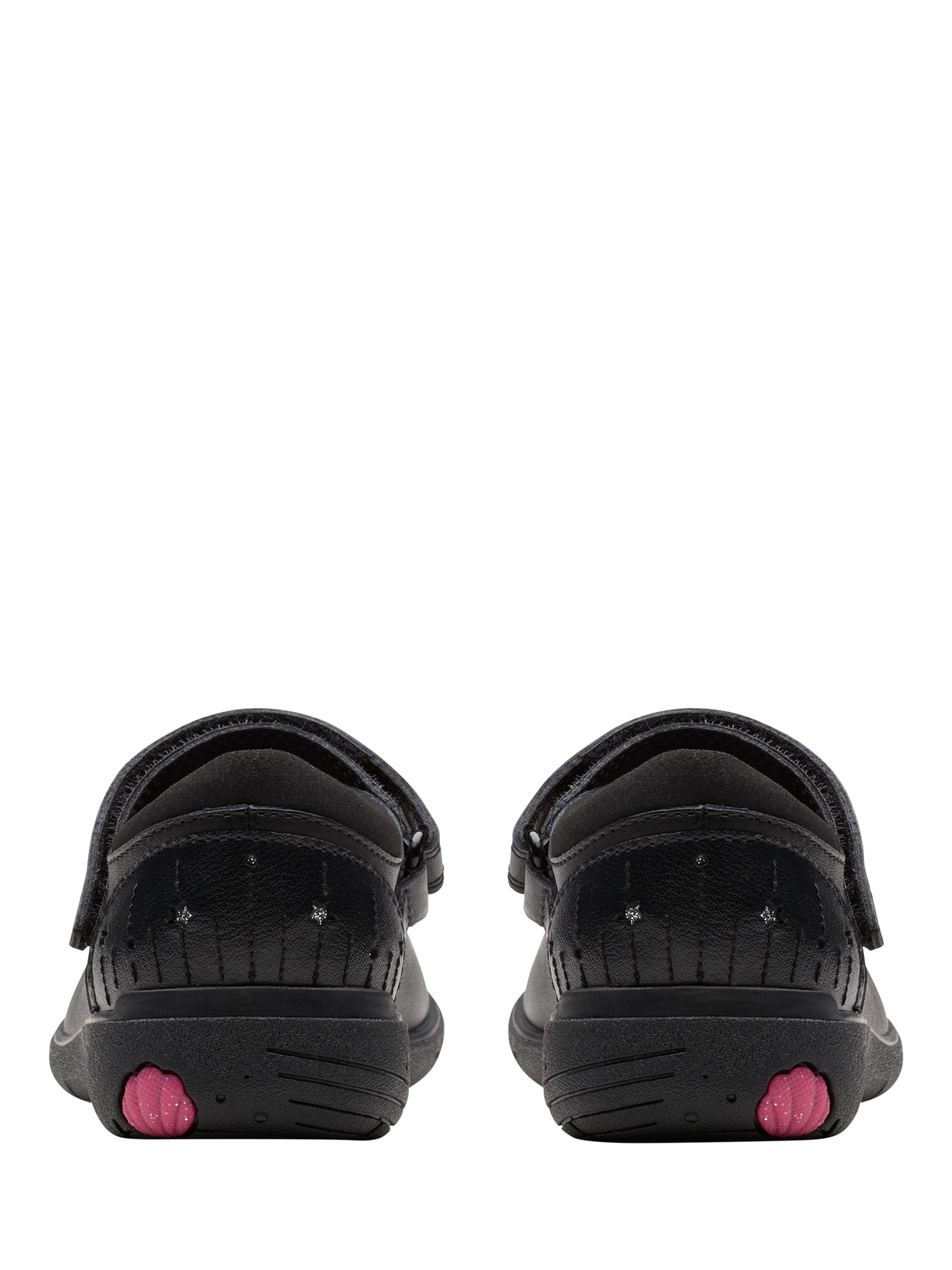 Product image 5 of 6, which shows Clarks Kids' Relda Wish Leather Unicorn Shoes, Black Leather, 13 E Jnr