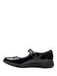 Clarks Kids' Relda Wish Leather Shoes, Black Patent