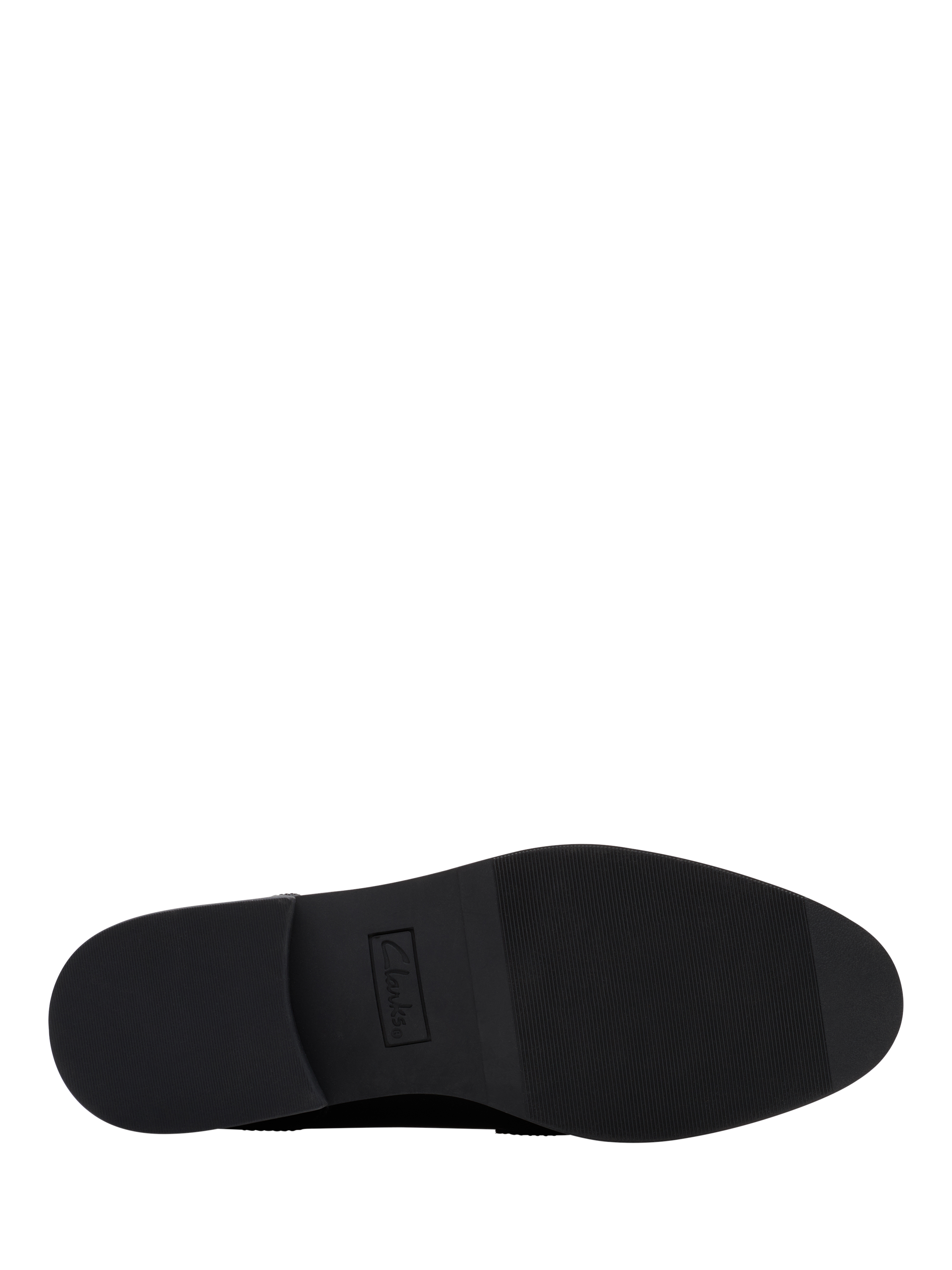 Product image 3 of 6, which shows Clarks Kids' Tapa Edge Leather Loafers, Black Patent, 3 F