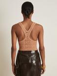 Reiss Atelier Adaline Knit Bodysuit, Mid Brown
