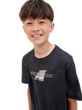 Jack & Jones Kids' Cotton Short Sleeved Graphic Print T-Shirt, Black