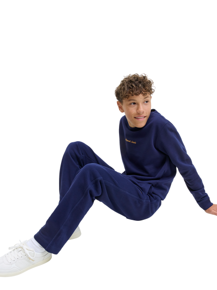 Jack & Jones Kids' Cotton Blend Drawstring Sweat Pants, Ocean Cavern - view 2, Ocean Cavern