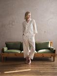 Piglet in Bed Spring Sprig Cropped Pyjama Set, Multi