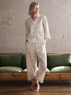 Piglet in Bed Spring Sprig Cropped Pyjama Set, Multi - view 2, Multi