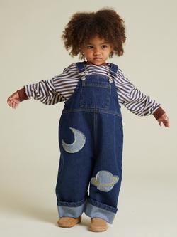 Claude & Co Kids' Denim Dungarees, Indigo, Indigo