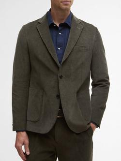 Barbour Wallington Cord Blazer, Olive - view 2, Olive
