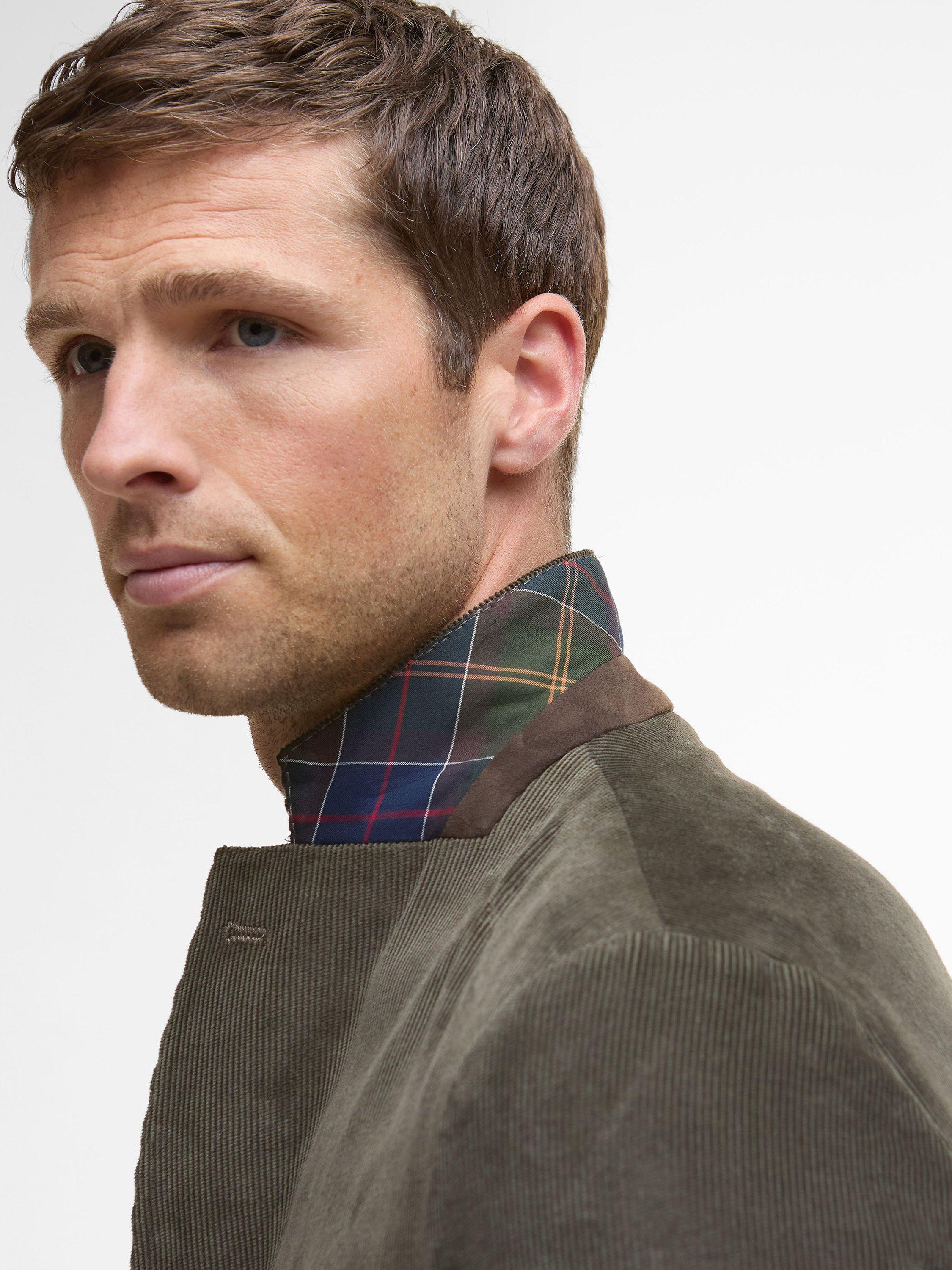 Product image 4 of 7, which shows Barbour Wallington Cord Blazer, Olive, 44R