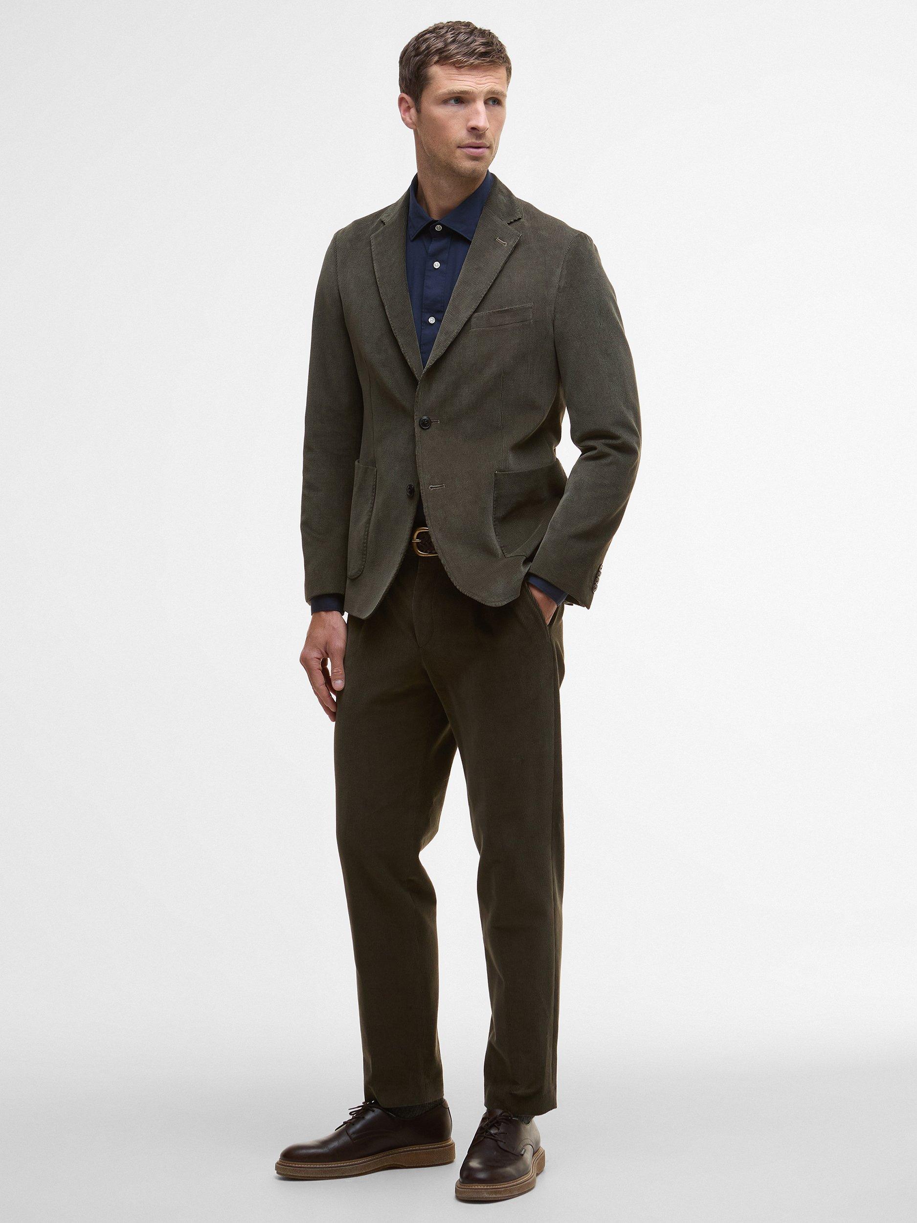 Product image 6 of 7, which shows Barbour Wallington Cord Blazer, Olive, 44R