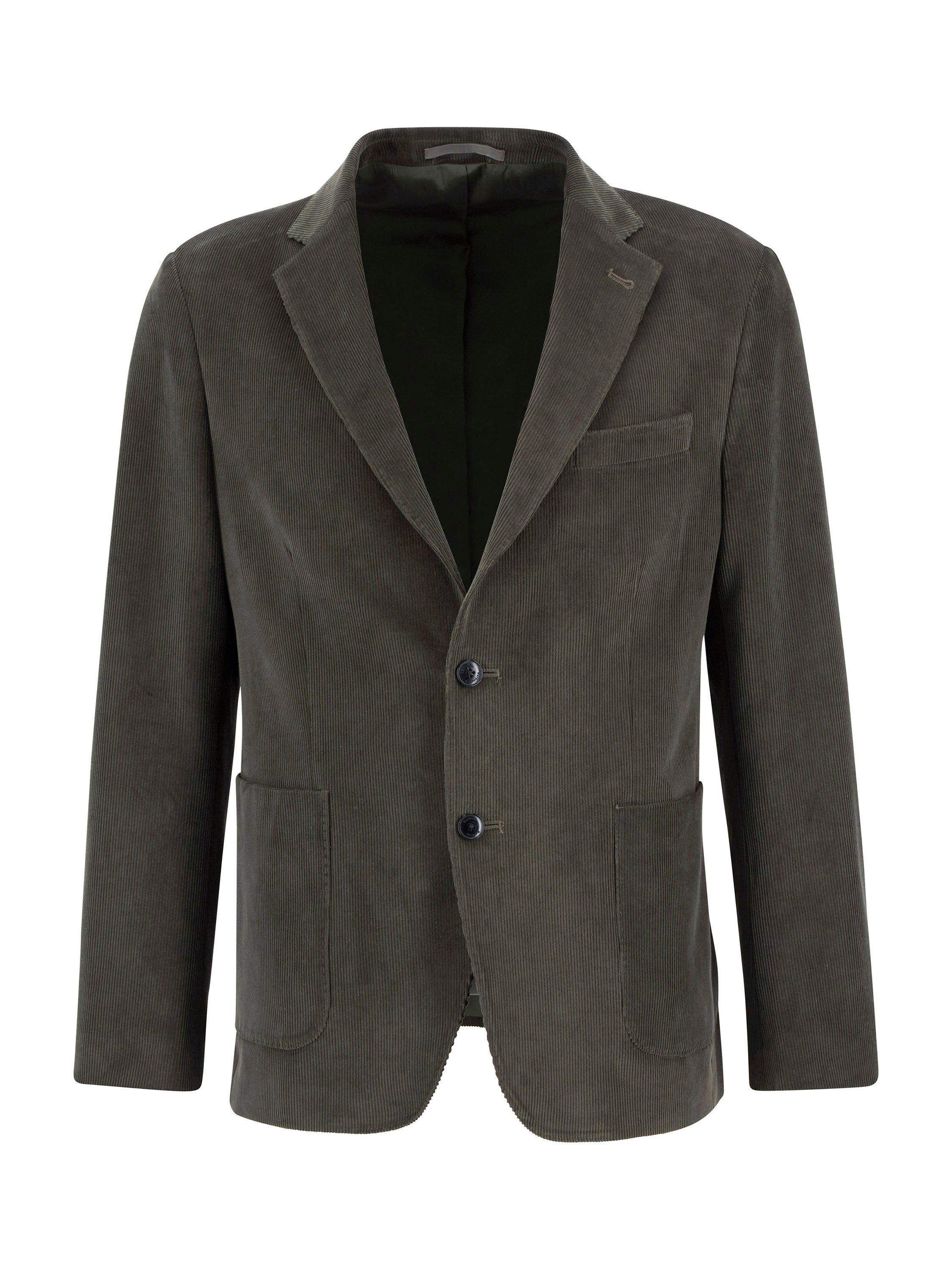 Product image 7 of 7, which shows Barbour Wallington Cord Blazer, Olive, 44R