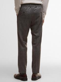 Barbour Kensington Tailored Fit Suit Trousers, Brown - view 2, Brown