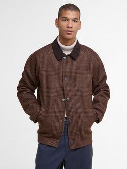 Barbour Wool Blend Harrington Tracker Jacket, Brown
