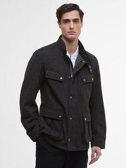 Barbour International Duke Cotton Blend Field Jacket, Charcoal Marl, Charcoal Marl