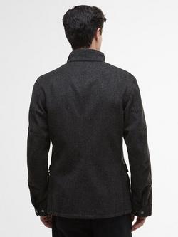 Barbour International Duke Cotton Blend Field Jacket, Charcoal Marl - view 2, Charcoal Marl