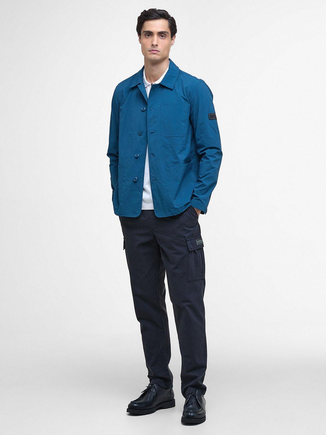 Product image 3 of 7, which shows Barbour International Douglas Regular Fit Overshirt, Shaded Emerald, L