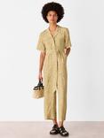 Whistles Petite Kelly Tiger Flame Jumpsuit, Green/Multi