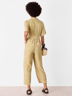 Whistles Petite Kelly Tiger Flame Jumpsuit, Green/Multi - view 2, Green/Multi