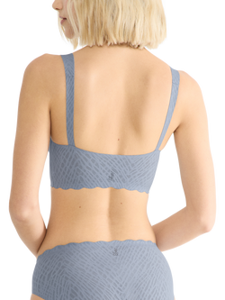 sloggi ZERO Feel Bliss Bralette, Bluish Grey - view 2, Bluish Grey