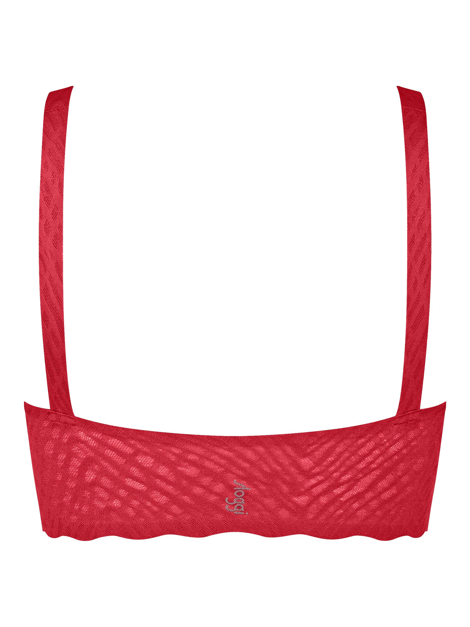 Product image 7 of 8, which shows sloggi ZERO Feel Bliss Crop Top, Shanghai Red, XS