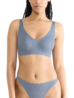 sloggi ZERO Feel Bliss Soft Bra, Bluish Grey, Bluish Grey