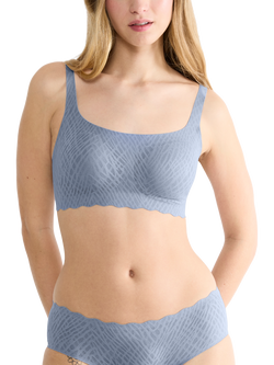 sloggi ZERO Feel Bliss Crop Top, Bluish Grey, Bluish Grey