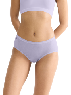 sloggi Basic+ Midi Knickers, Pack of 3 - view 2, Multi/Purple
