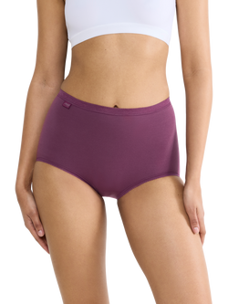 sloggi Basic Maxi Knickers, Pack of 3 - view 2, Pale Pink/Multi