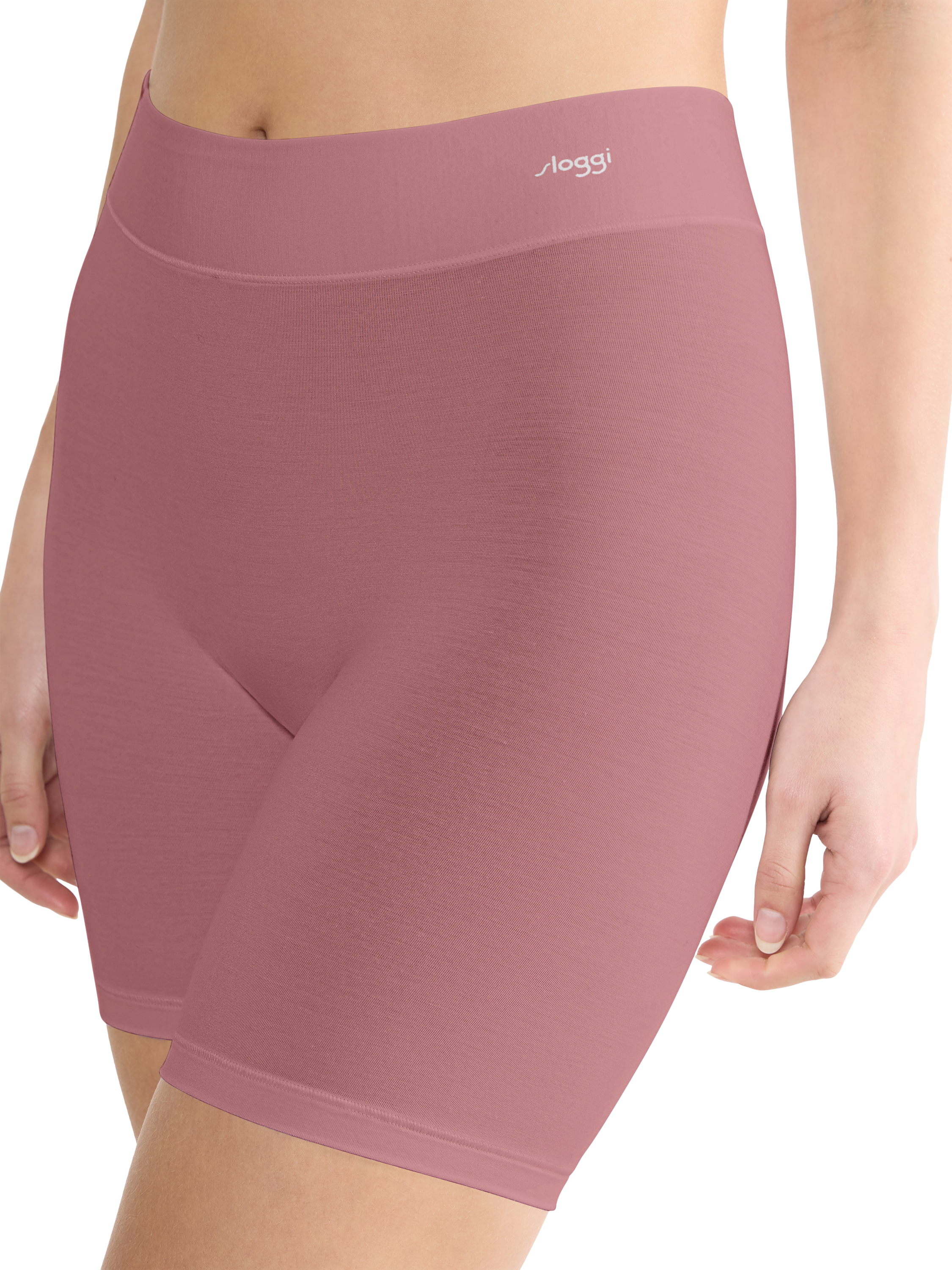 Product image 3 of 7, which shows sloggi FREE Cyclist Knickers, Date Night Pink, 1