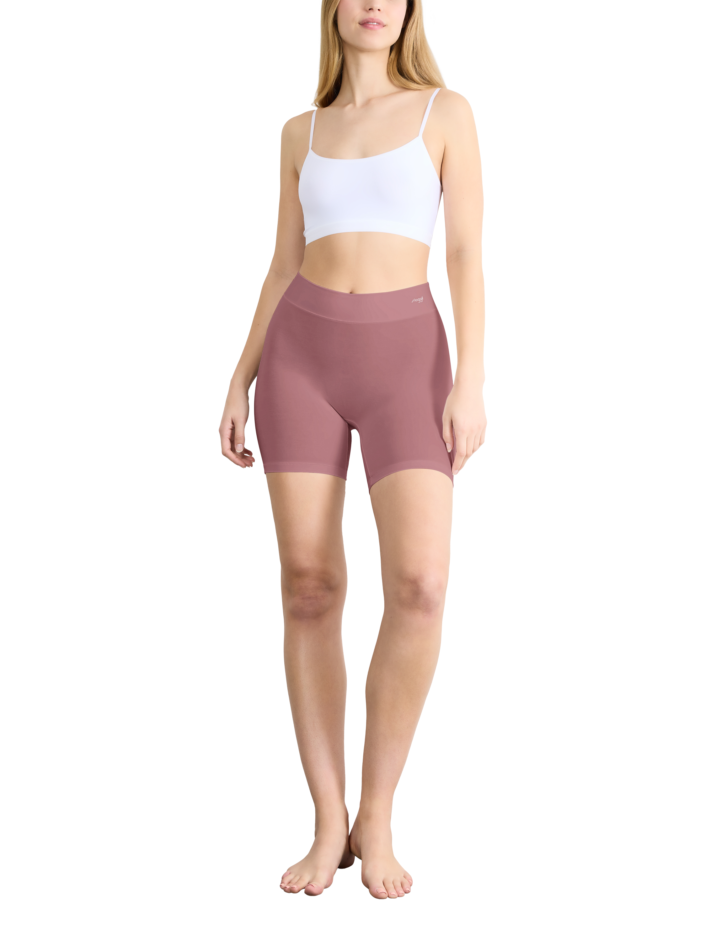 Product image 4 of 7, which shows sloggi FREE Cyclist Knickers, Date Night Pink, 1
