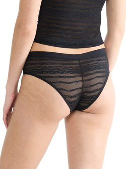 sloggi FREE Evolve Lace Hipster Knickers - view 2, Black
