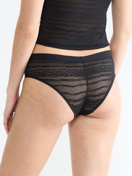 sloggi FREE Evolve Lace Hipster Knickers - view 2, Black