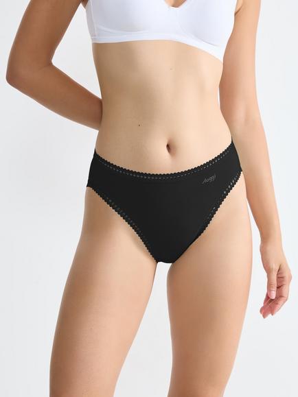 sloggi GO Crush High Leg Knickers, Pack of 3 - view 2, Black