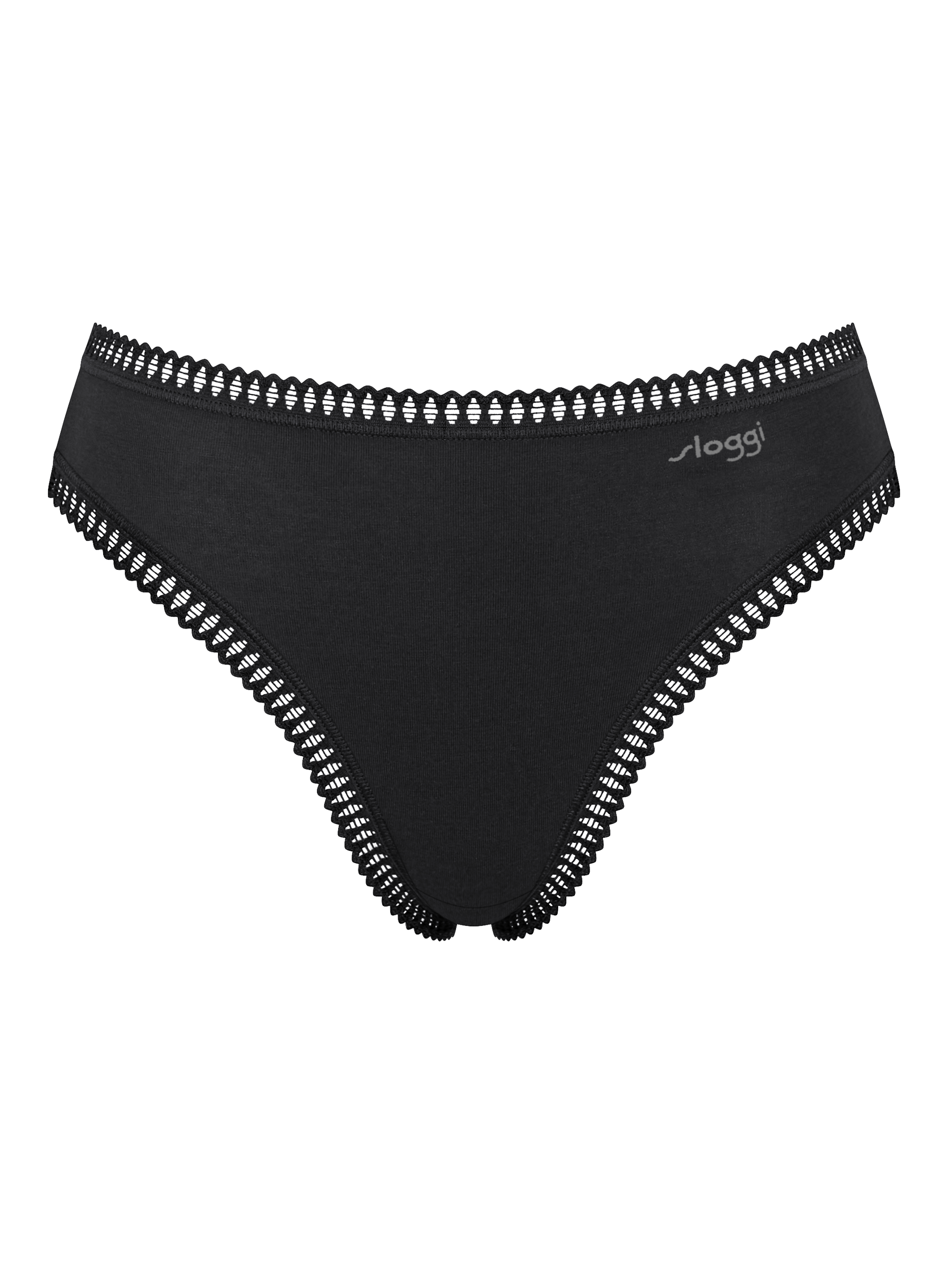 Product image 6 of 7, which shows sloggi GO Crush High Leg Knickers, Pack of 3, Black, L