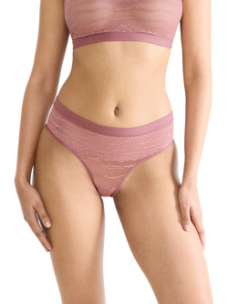 sloggi FREE Evolve Lace Hipster Knickers, Date Night Pink
