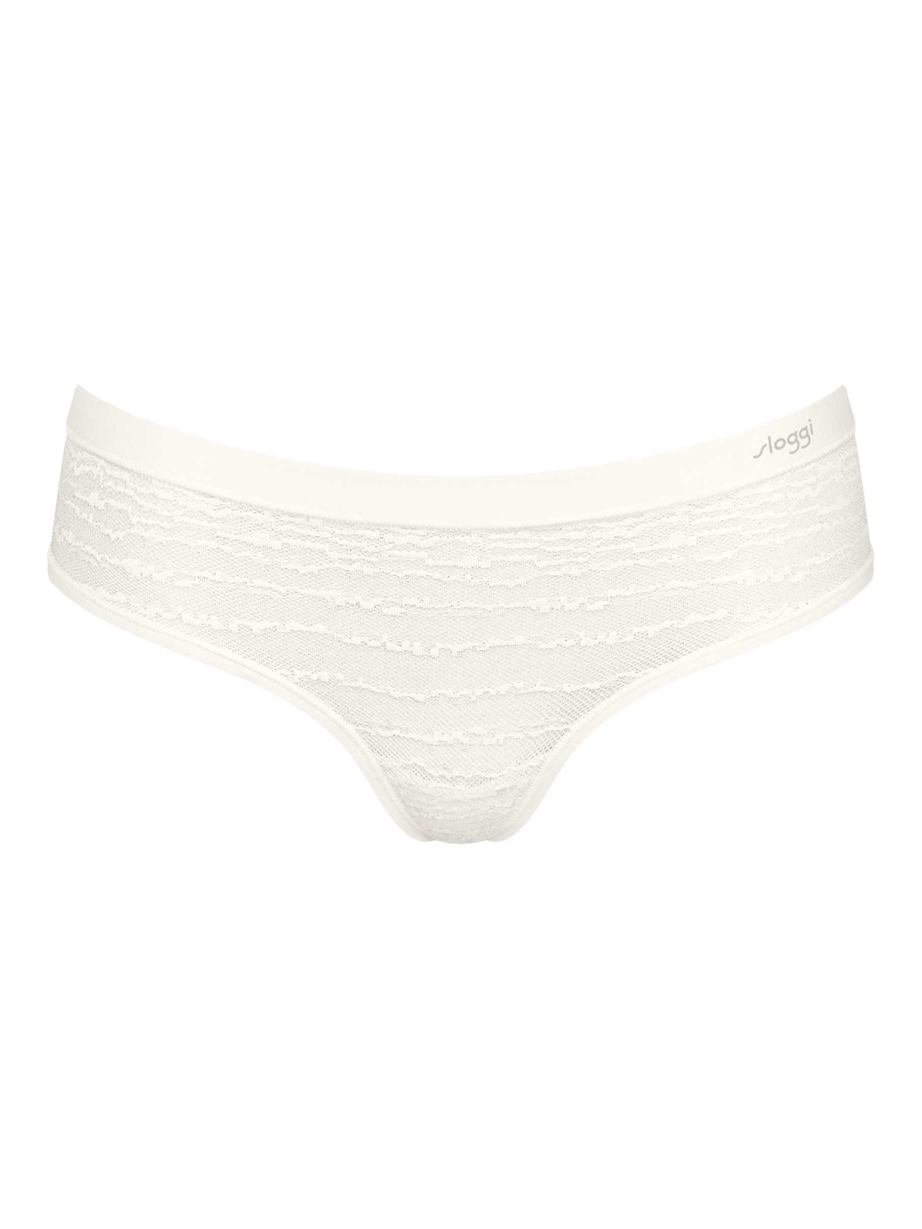 Product image 6 of 8, which shows sloggi FREE Evolve Lace Hipster Knickers, Silk White, 1