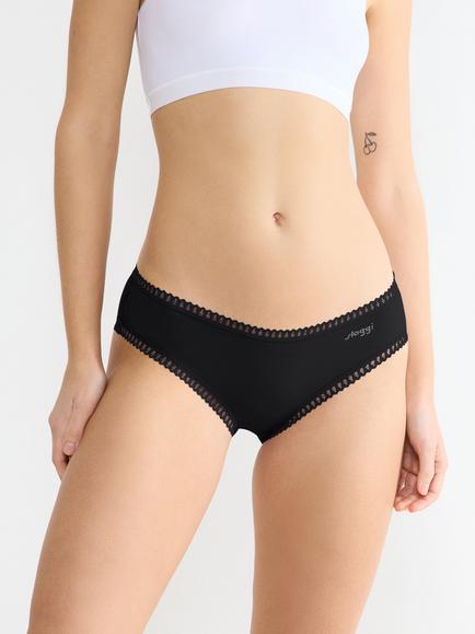 sloggi GO Crush Hipster Knickers, Pack of 3 - view 2, Black