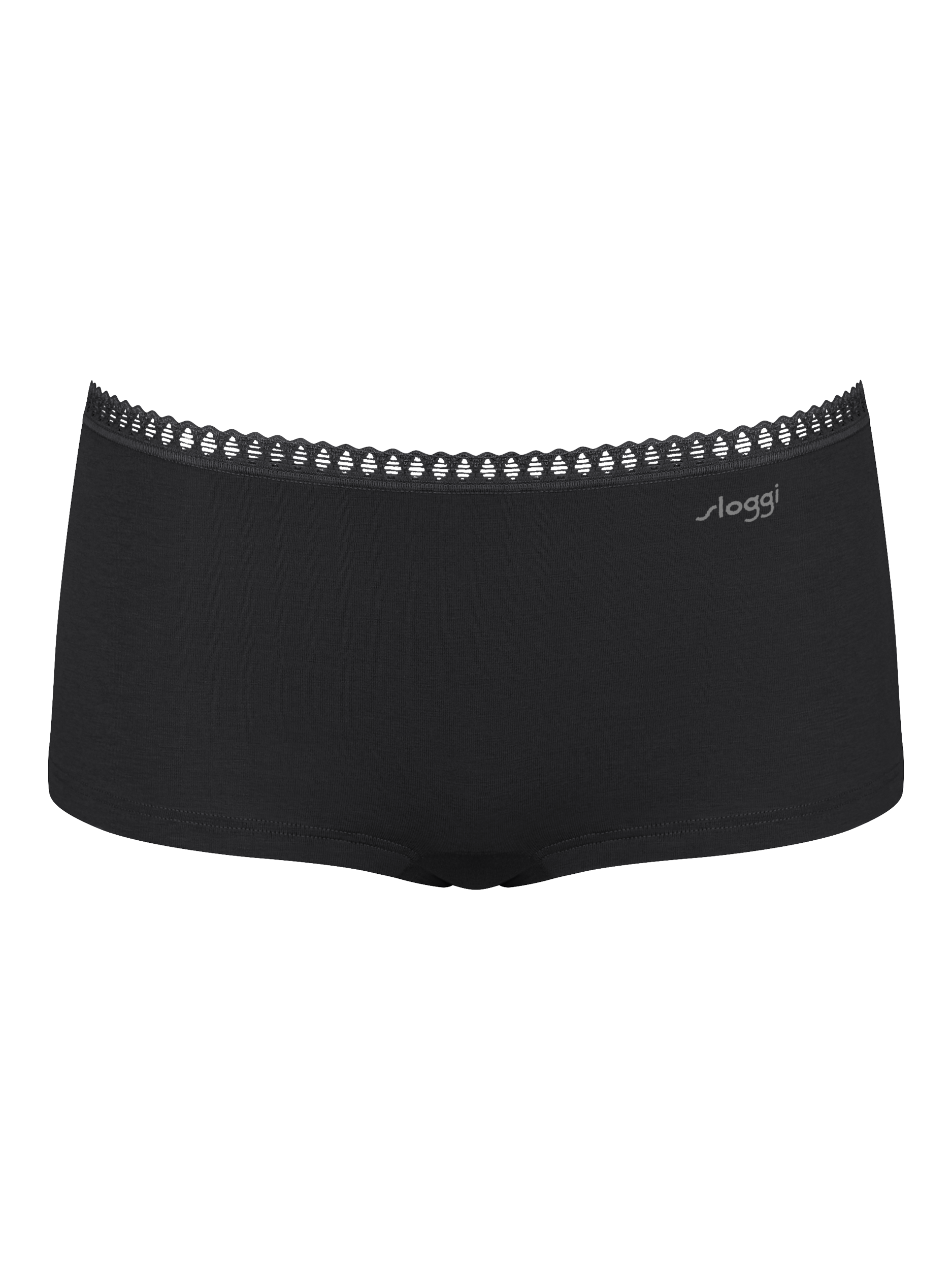 Product image 6 of 7, which shows sloggi GO Crush Short Knickers, Pack of 3, Black, L
