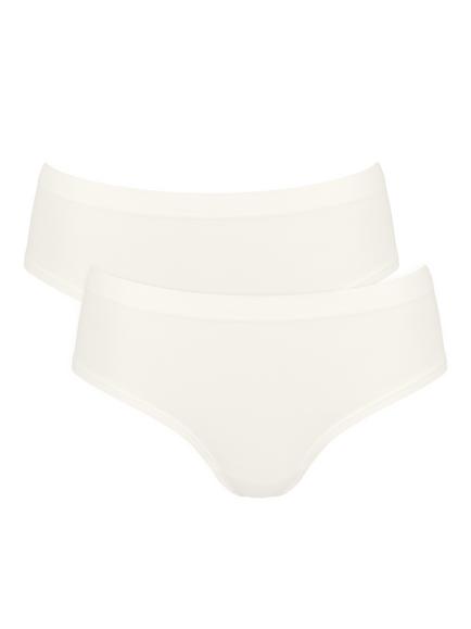 sloggi GO Sense Hipster Knickers, Pack of 2, Silk White