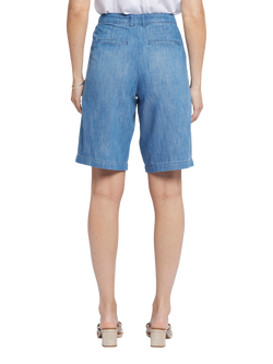 NYDJ Relaxed Bermuda Denim Shorts, Corfu - view 2, Corfu