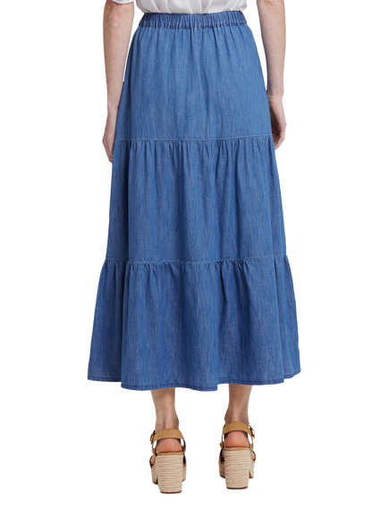 NYDJ Tiered Maxi Skirt - view 2, Everly