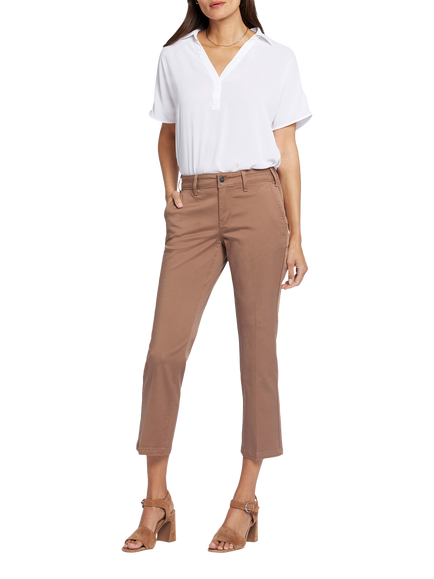 NYDJ Stretch Twill Straight Ankle Trousers, Baguette, Baguette